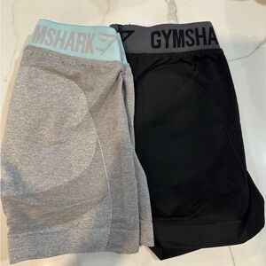 Gymshark Black and Gray Shorts Duo